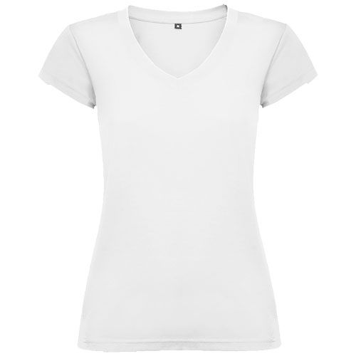 Camiseta de cuello de pico de manga corta para mujer de 155 g/m² Victoria