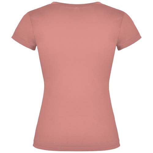 Camiseta de cuello de pico de manga corta para mujer 