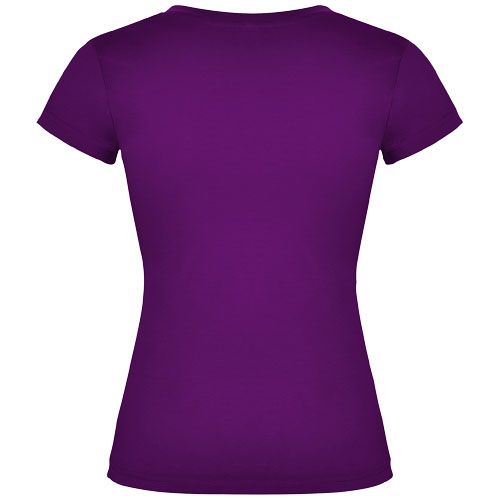 Camiseta de cuello de pico de manga corta para mujer 