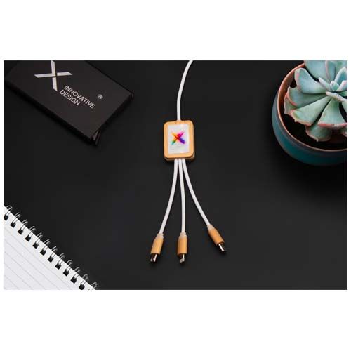 marrón claro Cable de carga 5 en 1