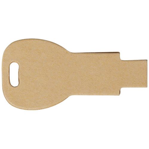 kraft Memoria USB 2.0 de papel reciclado con forma de llave