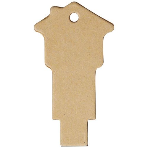 kraft Memoria USB 2.0 de papel reciclado en forma de casa