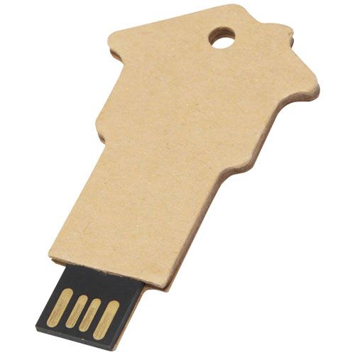 MEMORIA USB 2.0 DE PAPEL RECICLADO EN FORMA DE CASA