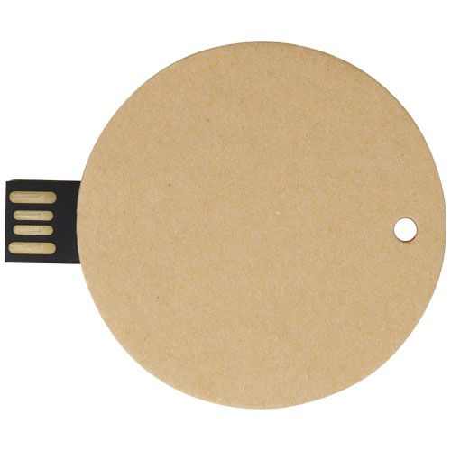 Memoria USB 2.0 de papel reciclado redonda