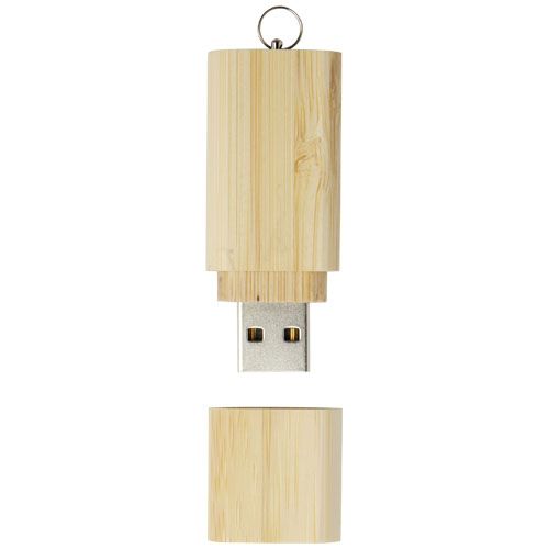 Clé USB 2.0 en bambou avec porte-clés - 3