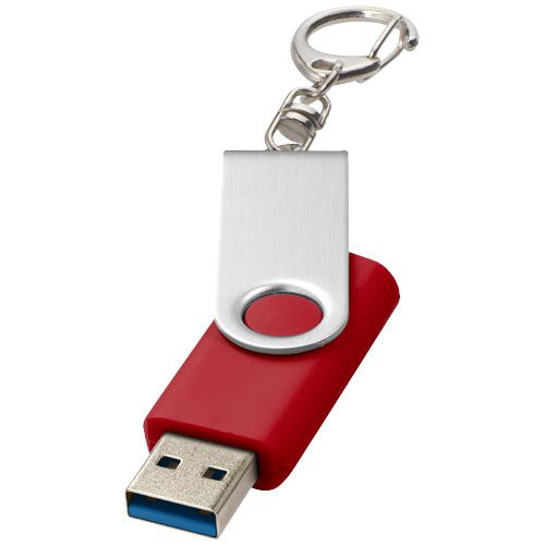 rojo medio Memoria USB 3.0 con llavero