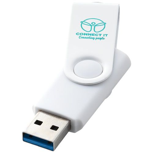 white Memoria USB 3.0 metálica