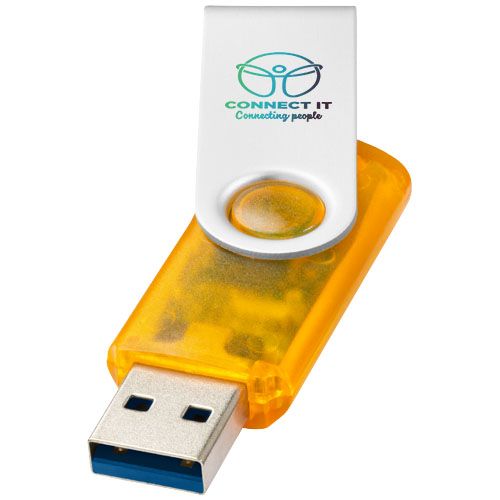 orange Memoria USB 3.0 translúcida