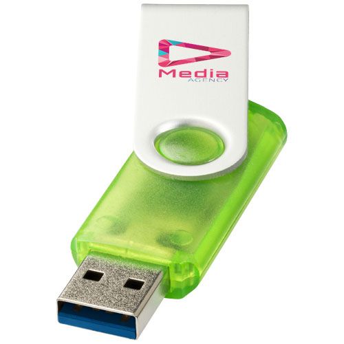 green Memoria USB 3.0 translúcida