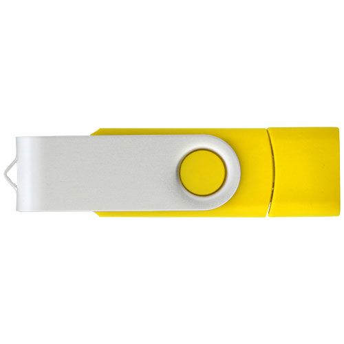 yellow Memoria USB tipo C giratoria OTG