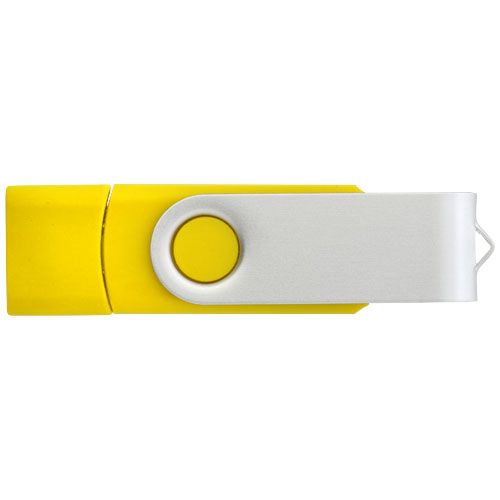 yellow Memoria USB tipo C giratoria OTG