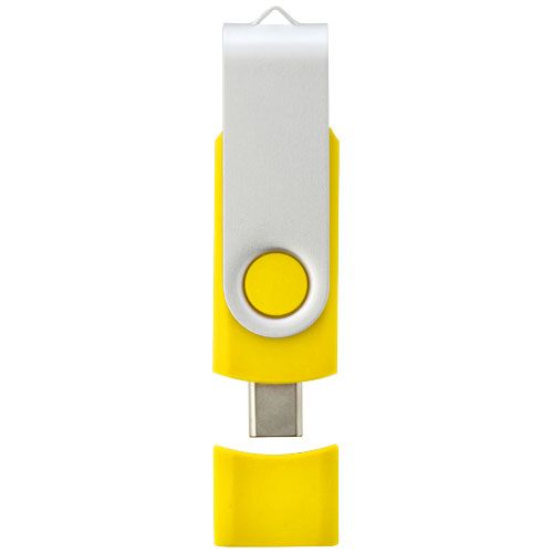 yellow Memoria USB tipo C giratoria OTG