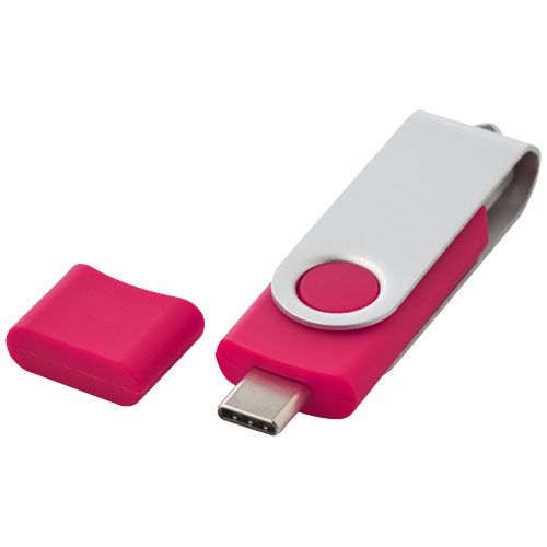 magenta Memoria USB tipo C giratoria OTG
