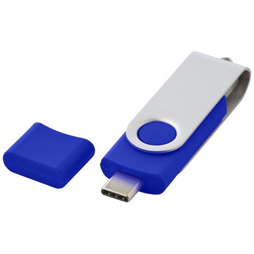 blue Memoria USB tipo C giratoria OTG