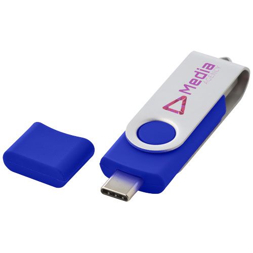 blue Memoria USB tipo C giratoria OTG