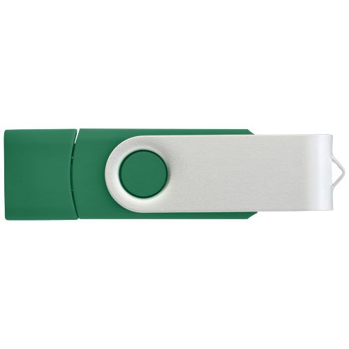 green Memoria USB tipo C giratoria OTG