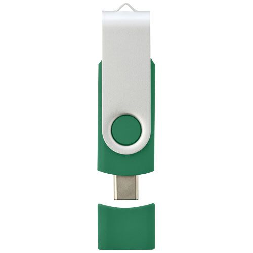 green Memoria USB tipo C giratoria OTG
