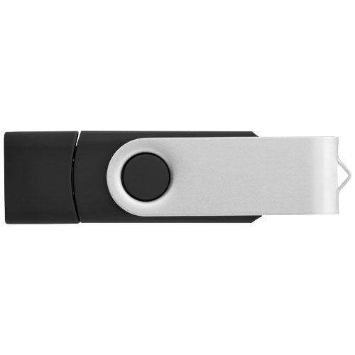 black Memoria USB tipo C giratoria OTG