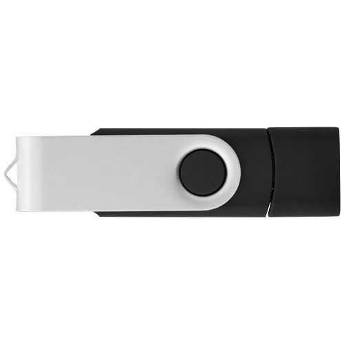 black Memoria USB tipo C giratoria OTG