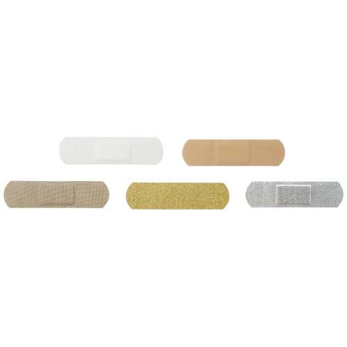 white Apósitos de 3 piezas en minisobre de papel impreso a todo color