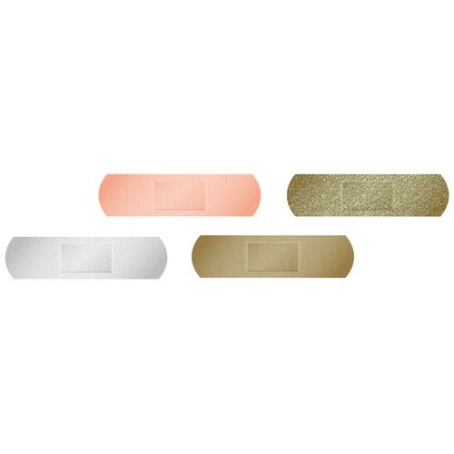 white Apósitos de 5 piezas en sobre de papel impreso a todo color