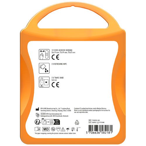 orange Set de viaje infantil