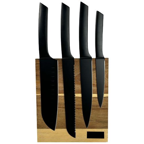 Juego de cuchillos de cocina y tabla de cortar 
