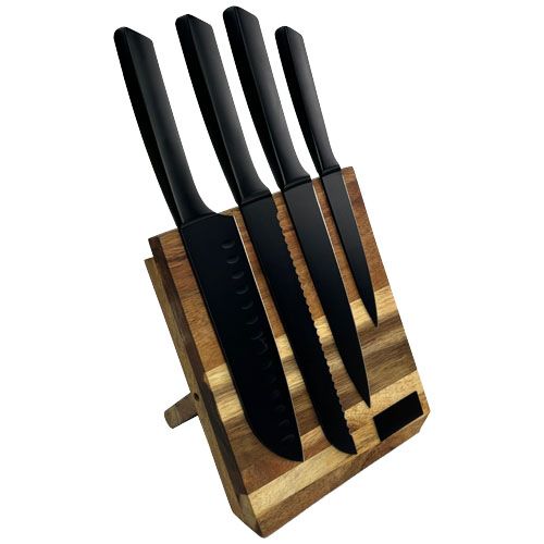 JUEGO DE CUCHILLOS DE COCINA Y TABLA DE CORTAR 