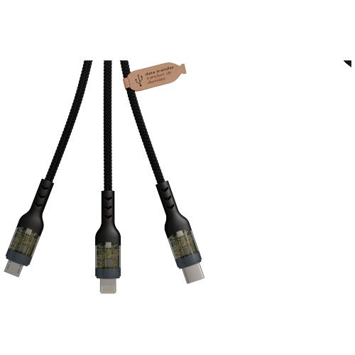 Soporte para teléfono plegable con cable de carga 3 en 1 