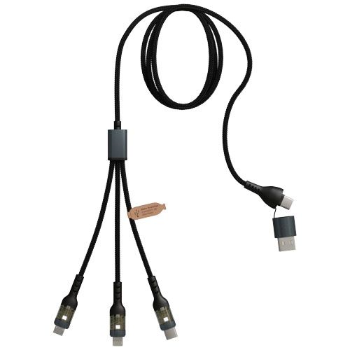 Soporte para teléfono plegable con cable de carga 3 en 1 