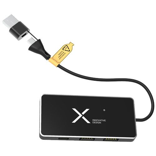 HUB USB 8 EN 1 CON DOBLE ENTRADA Y 6 PUERTOS 