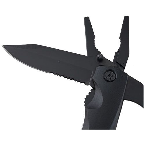 black Navaja de bolsillo multiusos con 10 funciones