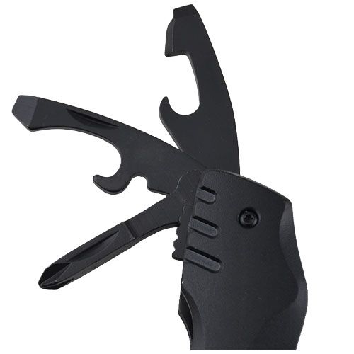 black Navaja de bolsillo multiusos con 10 funciones