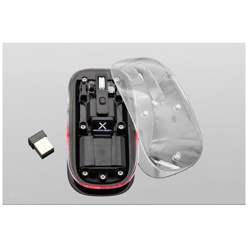 transparente Ratón inalámbrico transparente multimodo Bluetooth® de 2,4 GHz