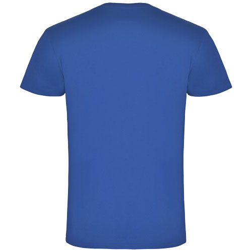 azulón Camiseta de cuello de pico de manga corta para hombre