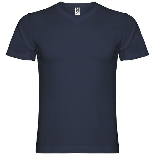 Camiseta de cuello de pico de manga corta para hombre 