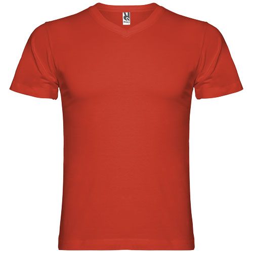 Camiseta de cuello de pico de manga corta para hombre 