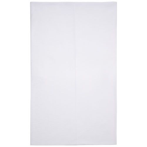 white Bufanda versátil en sublimación, capa de polar y dobladillo