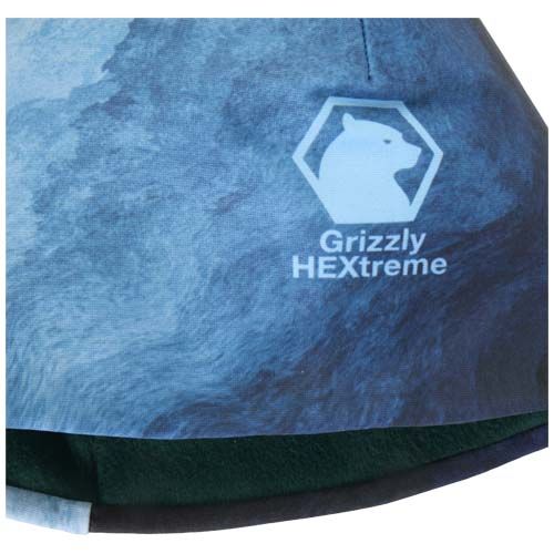 verde bosque Gorro de RPET en sublimación y una capa de polar