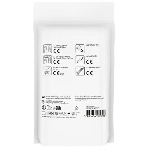 white MyKit Kit de primero auxilios Garrapatas en bolsa de papel
