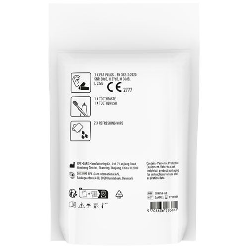 white MiniKit Set viaje A bordo en bolsa de papel