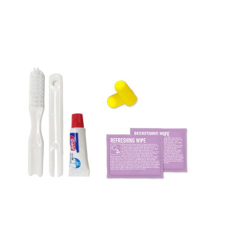 white MiniKit Set viaje A bordo en bolsa de papel