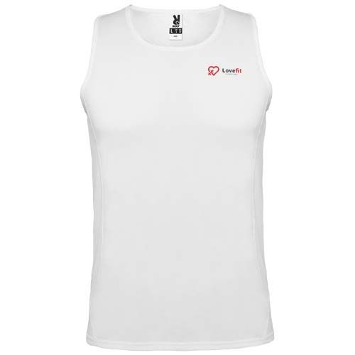 white Camiseta deportiva sin mangas infantil