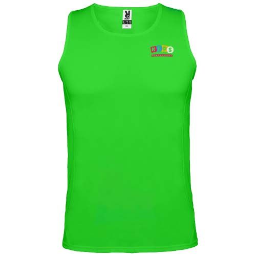 verde lima Camiseta deportiva sin mangas infantil