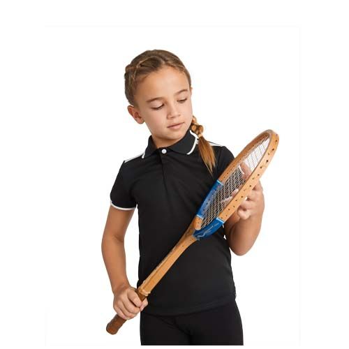 azulón/blanco Polo deportivo de manga corta infantil de 150 g/m² Tamil