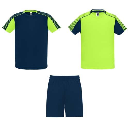 verde fluo/azul marino Conjunto deportivo infantil de 140 g/m² Juve