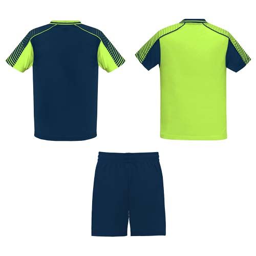 verde fluo/azul marino Conjunto deportivo infantil de 140 g/m² Juve