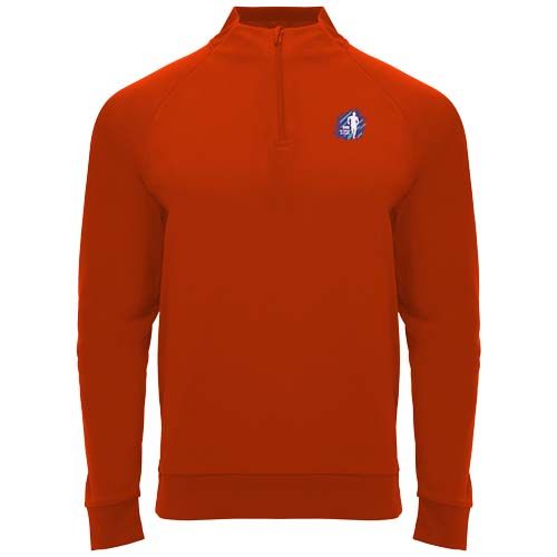 red Sudadera infantil de manga larga con cremallera 1/4 de 200 g/m²
