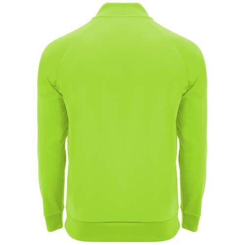 verde fluo Sudadera infantil de manga larga con cremallera 1/4