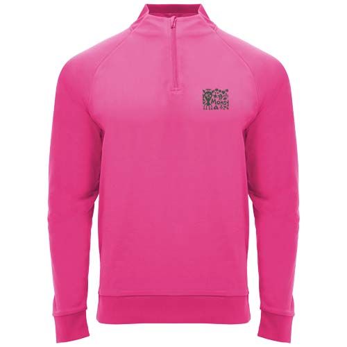 rosa fluo Sudadera infantil de manga larga con cremallera 1/4 de 200 g/m² Epiro